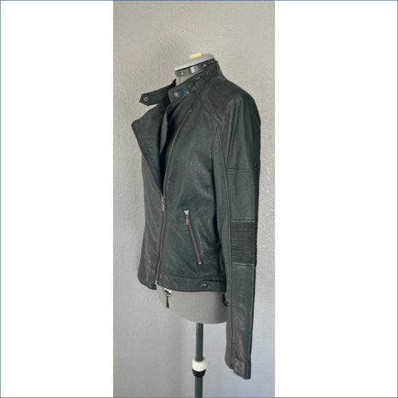 Wilson's Leather - Gray Leather Jacket - Picture 2 of 5